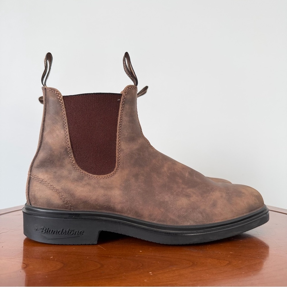 Blundstone 1306 Dress Rustic Brown Leather Chelsea Boots | AU 9.5